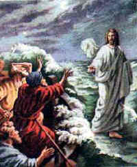 Jesus Walking on water